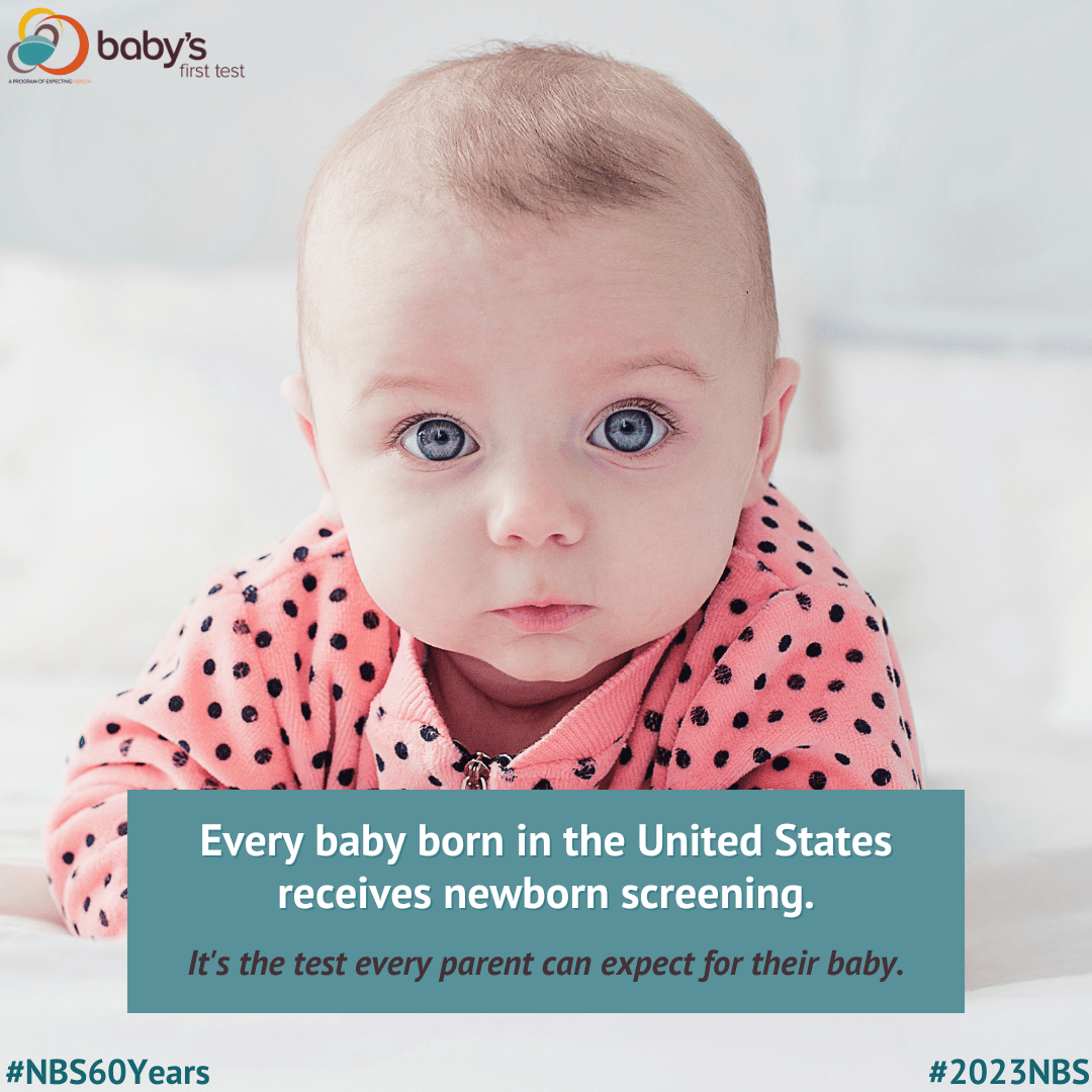 2023 Newborn Screening Awareness Month Baby's First Test Newborn